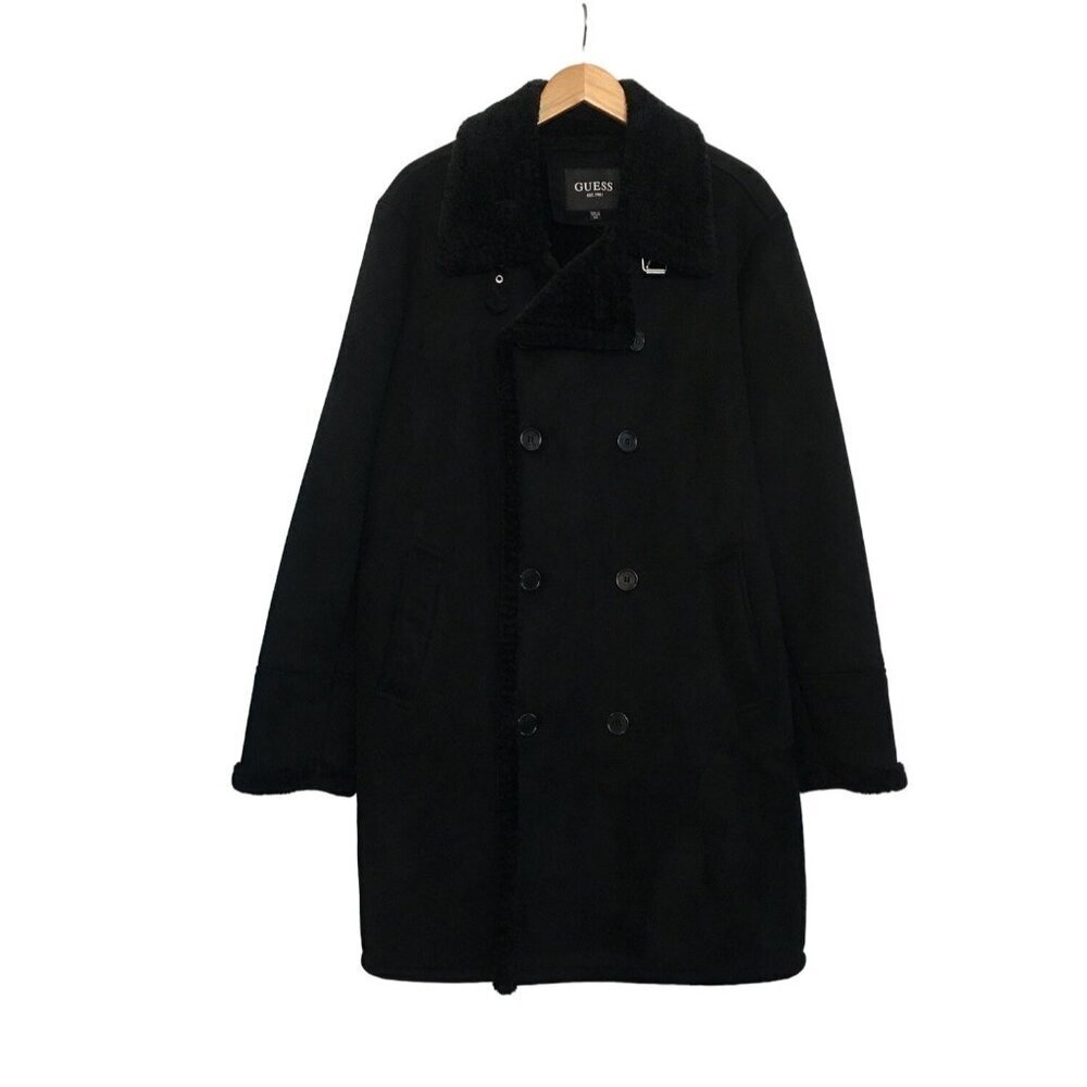 Guess Men's jacket XXL Black Suede